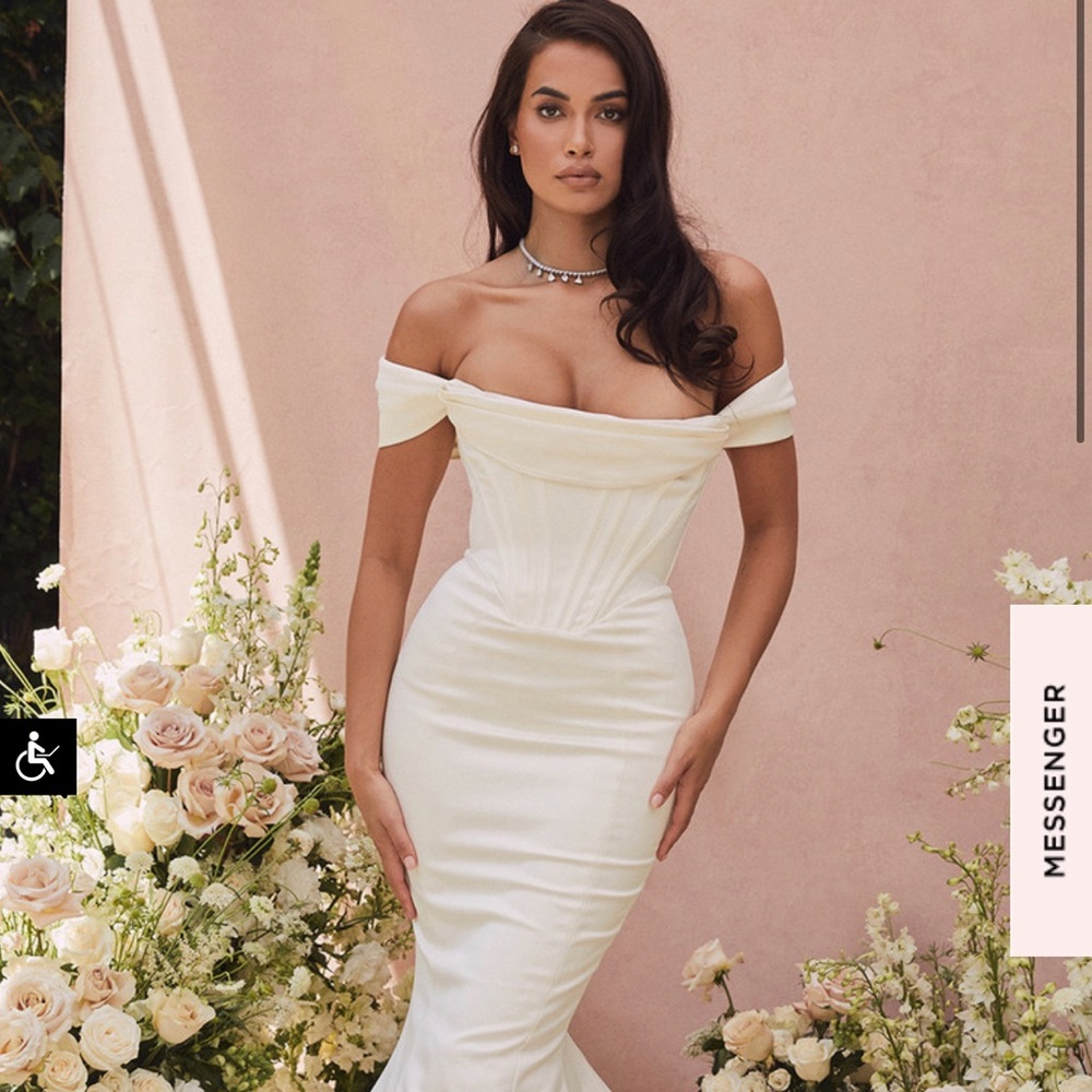 House of CB Antoinette Ivory Corset Dress